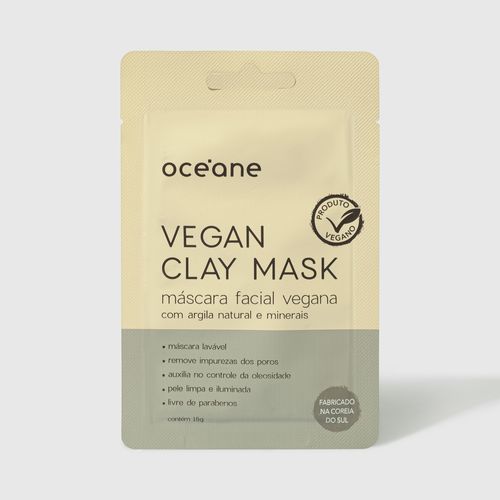Máscara Facial Vegana com Argila de Bentônita - Vegan Clay Mask 15g