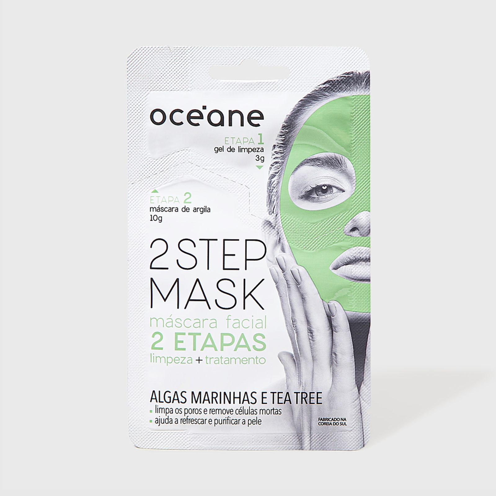 Máscara Facial 2 Etapas de Algas Marinhas e Tea Tree - Dual Step Mask 13g