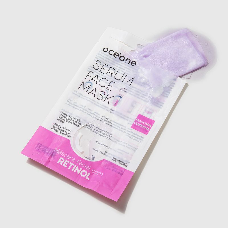 embalagem aberta Máscara Facial Vitamina C Serum Face Mask  frente