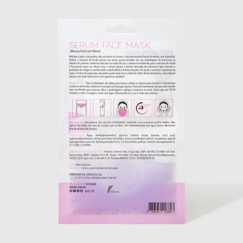 Mascara-Facial-Com-Retinol-Serum-Face-Mask-embalagem-fechada-verso