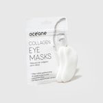 embalagem fechada Máscara P/ Olhos com Colágeno - Collagen Eye Mask e máscaras fora da embalagem ao lado direito frente