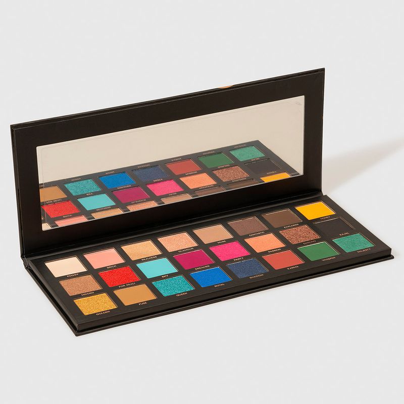 Paleta de Sombras 24.1 Cores 24.1 Eyeshadow Pallete aberta lateral