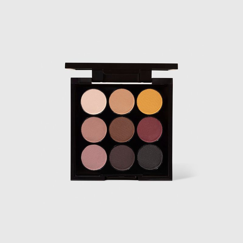 paleta de sombras to go matte nádia tambasco sem embalagem frente totalmente aberta