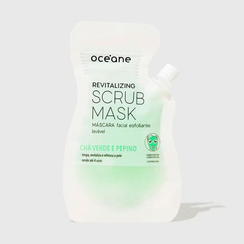 Máscara Facial Esfoliante de Chá Verde e Pepino - Revitalizing Scrub Mask 35ml