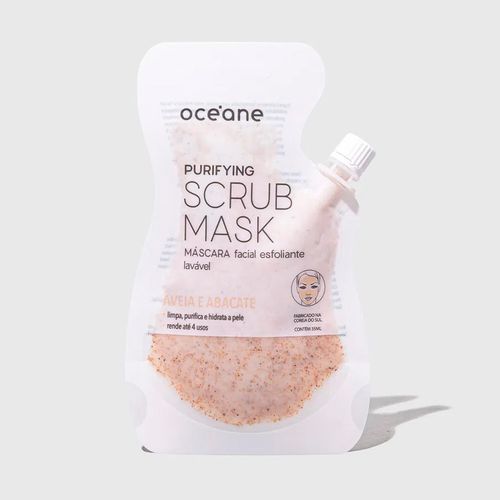Máscara Facial Esfoliante de Aveia e Abacate - Purifying Scrub Mask 35ml