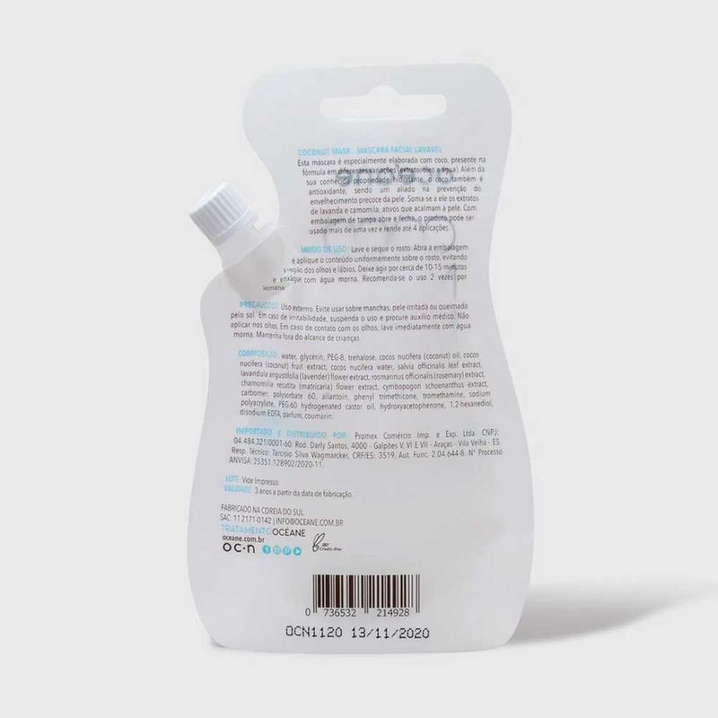 Mascara-Facial-de-Coco---Coconut-Mask-35ml-embalagem-fechada-verso