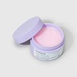 embalagem aberta vista frontal Creme Demaquilante Cleansing Balm 100g, tampa interna aberta e tampa externa ao lado esquerdo