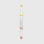 Sombra-em-Bastao-Dupla-Amarela-e-Laranja-Larissa-Manoela-By-Oceane-Duo-Eyeshadow-Stick-Sunrise-And-Mettalic-Copper-embalagem-aberta-sem-tampa