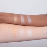 Swatches das cores do Iluminador em Bastão Larissa Manoela By Océane Crystal Highlight Stick