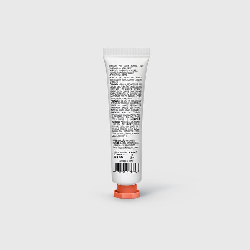embalagem-verso-Hidratante-Labial-Laranja-Larissa-Manoela-By-Oceane-Skin-Balm-Mango