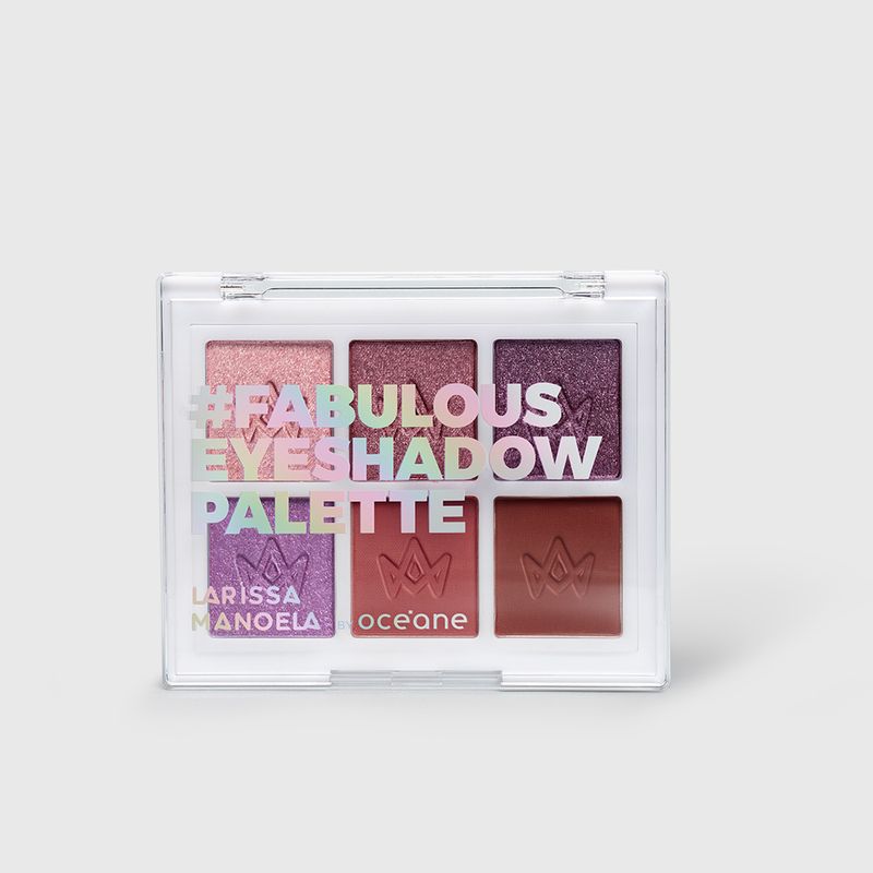 Paleta de Sombras Larissa Manoela By Océane Fabulous Eyeshadow Palette fechada  frente