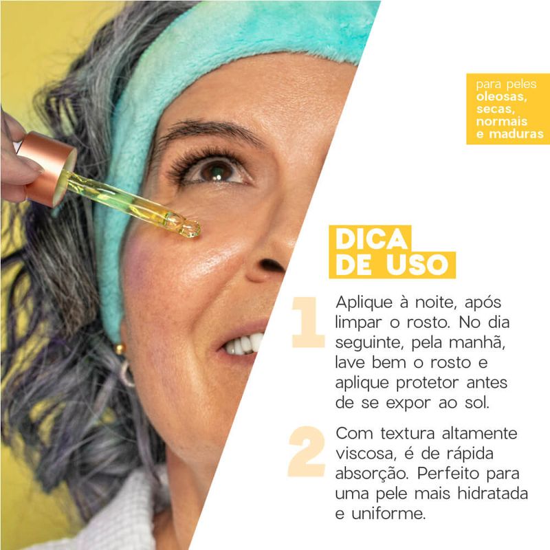 Retinol no rosto que serve