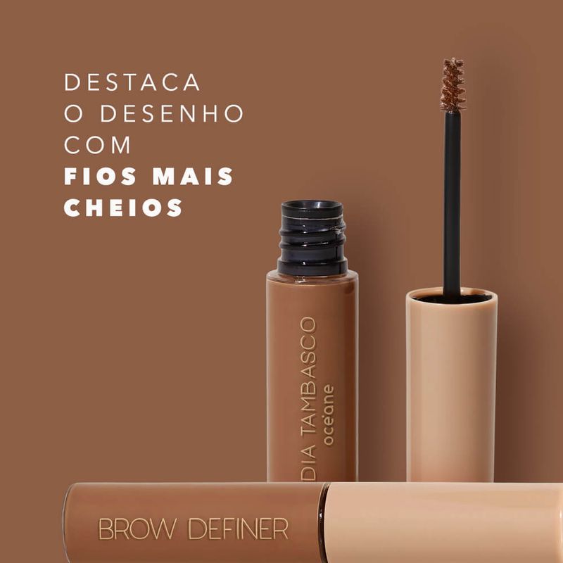 características principais Castanho Máscara de Sobrancelha Castanho Claro Nádia Tambasco By Océane Brow Definer Light Brown