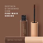 características principais Máscara de Sobrancelha Castanho Nádia Tambasco By Océane Brow Definer Natural Brown