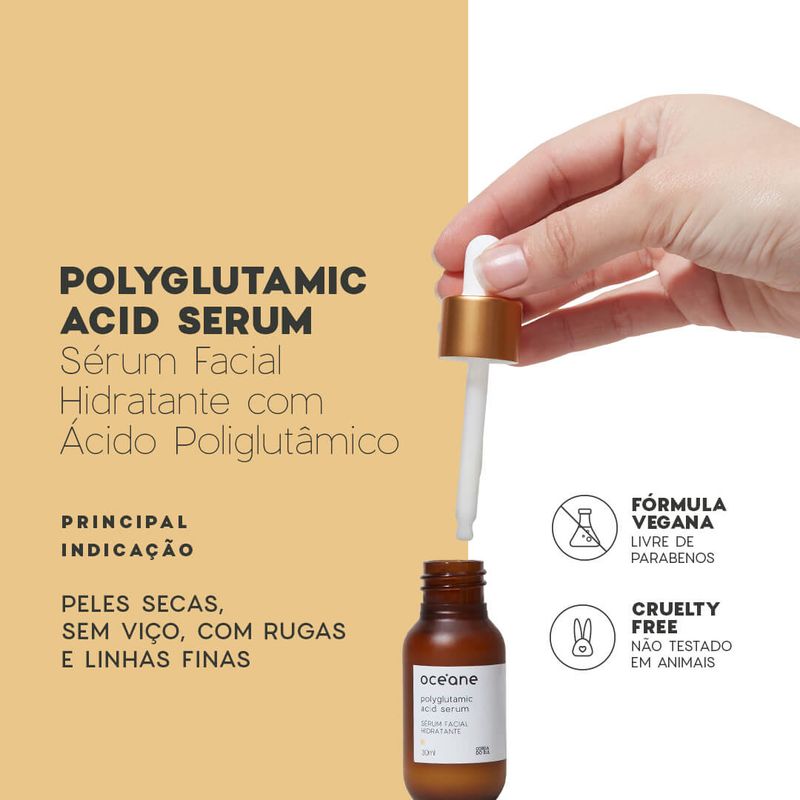 A-imagem-mostra-informacoes-importantes-sobre-o-Serum-Facial-de-Acido-Poliglutamico-oceane