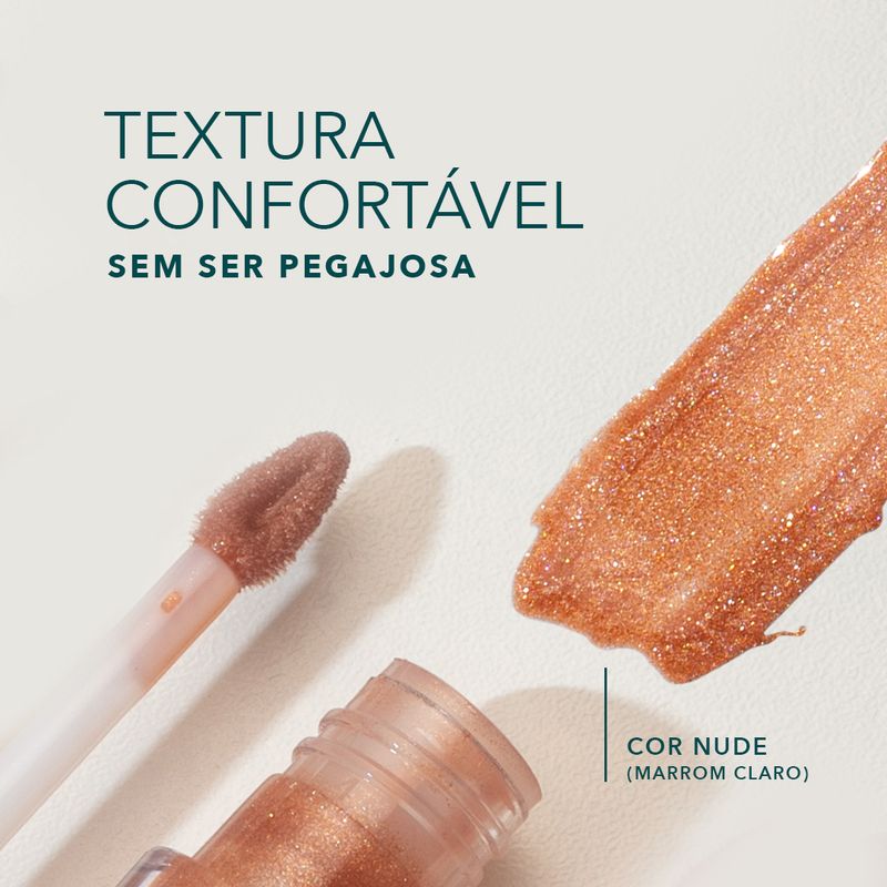 textura Brilho Labial Nude Marília Mendonça By Océane Lip Gloss Nude