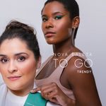 nádia tambasco e modelo usando Paleta de Sombras Nádia Tambasco by Océane To Go Trendy