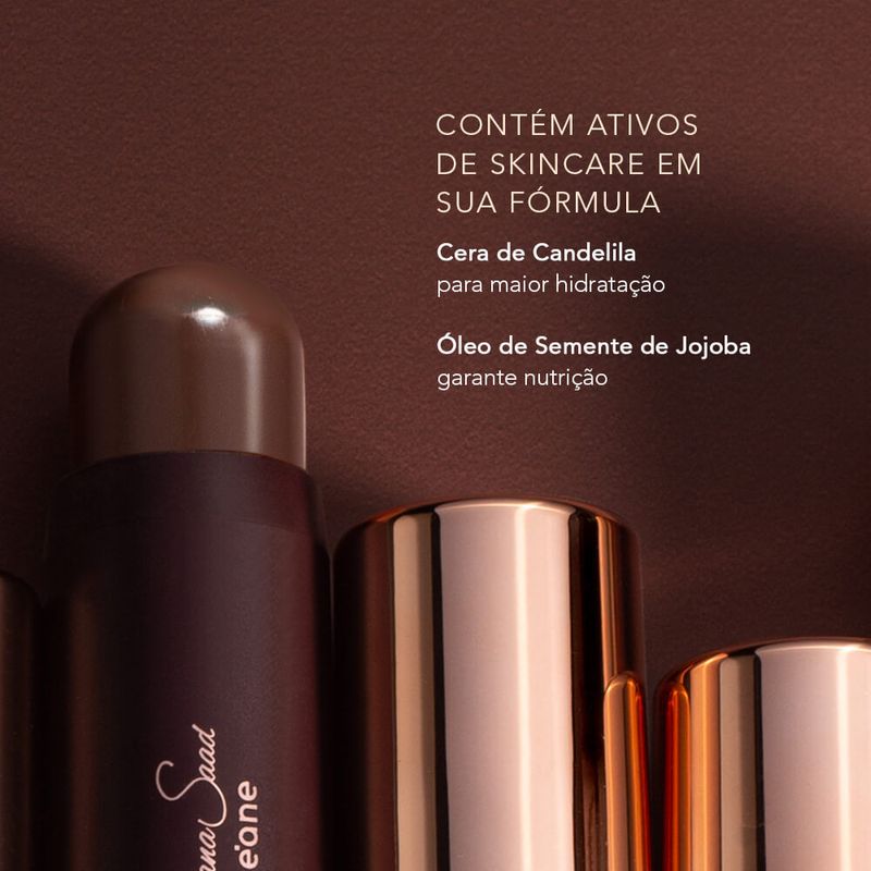 principais caracteristicas Contorno em Bastão Marrom Escuro Mariana Saad by Océane Contour Stick Coffee