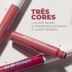 embalagens das três cores do  Batom Líquido  Larissa Manoela By Océane Lip Stain