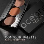 Duas paletas uma fechada e outra aberta Paleta de Contorno Contour Palette Océane Edition