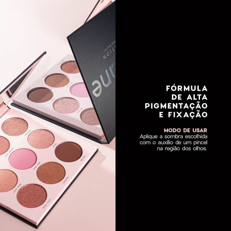 modo de uso da Paleta de Sombras Unique Palette Océane Edition