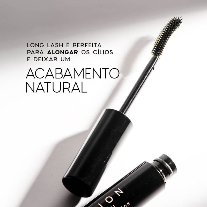 acabamento da Máscara Para Cílios Preta Long Lash Océane Edition