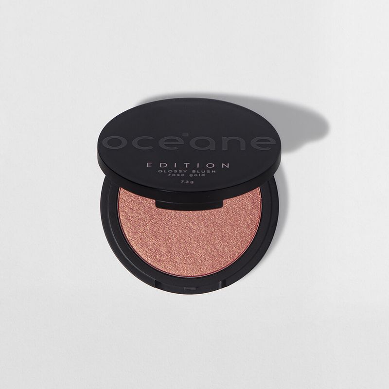 Blush cintilante rose gold glossy blush océane edition