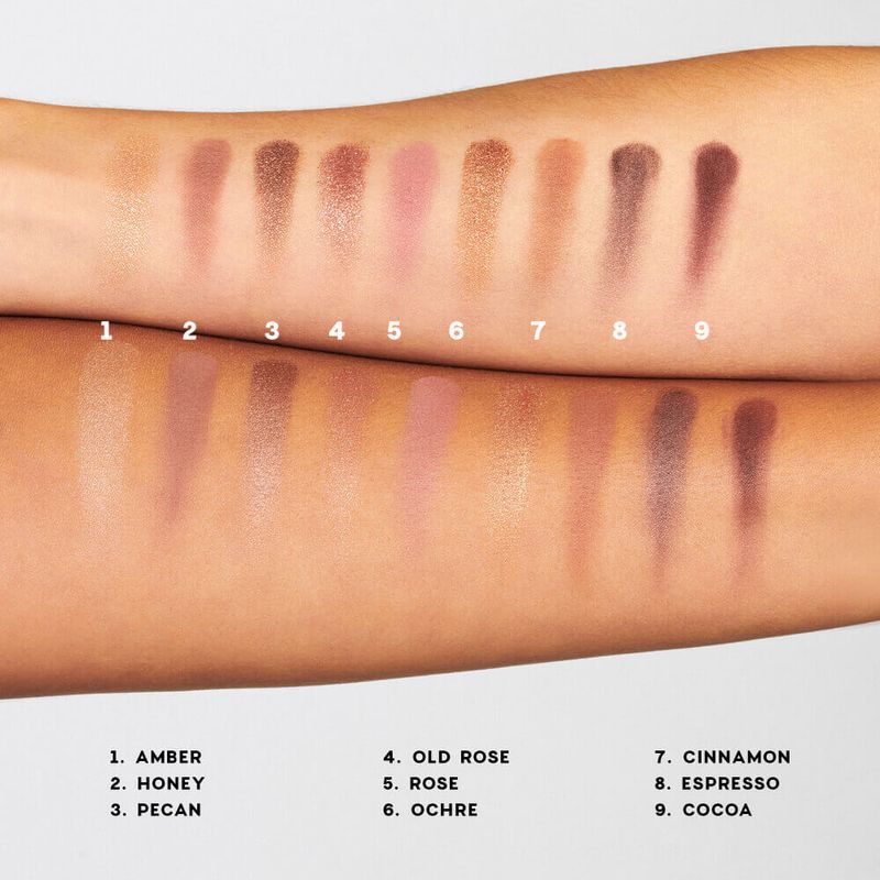 Swatches paleta de sombras pocket palette nude edition