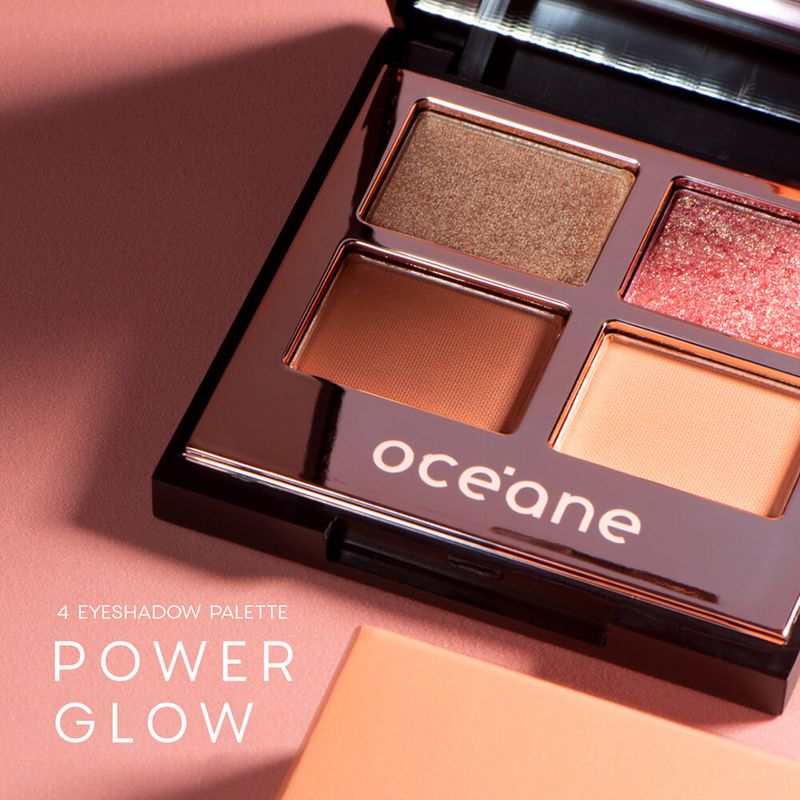 Paleta de Sombras 4 Eyeshadow Palette Power Glow Océane Edition