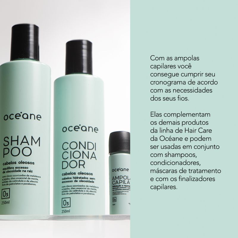 linha hair care e ampola de hidração