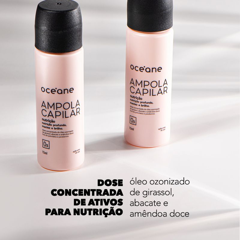 linha hair care e ampola de nutrição