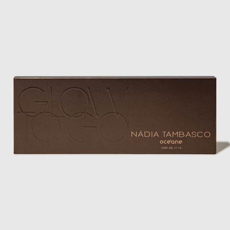 Paleta de Sombras Nádia Tambasco by Océane Glow To Go fechada frente