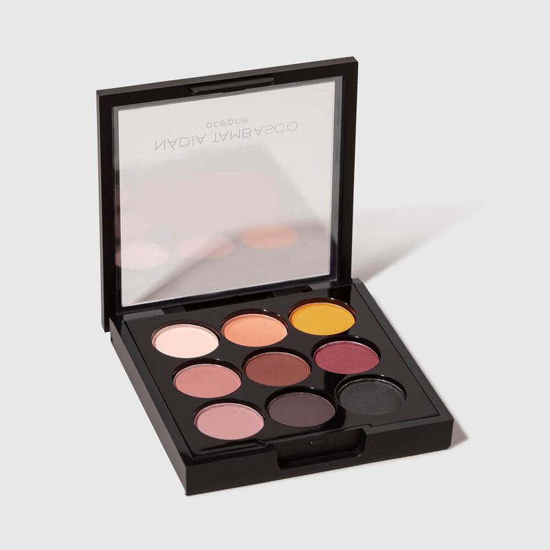 paleta de sombras to go matte nádia tambasco sem embalagem lado aberta