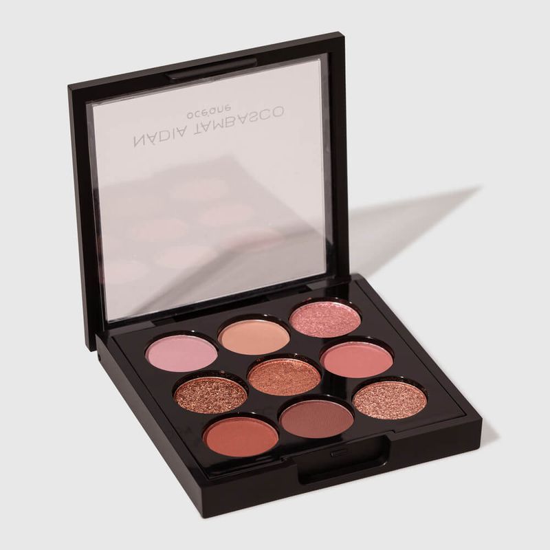 paleta de sombras to go nude nádia tambasco sem embalagem lado aberta