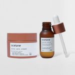 kit serum e hidratante anti acne de frente