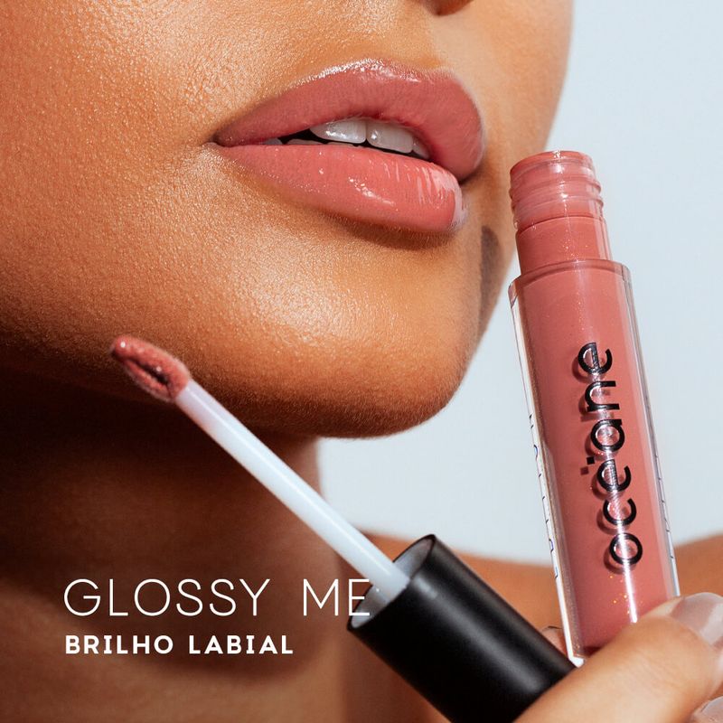 Brilho Labial Nude Glossy Me Shimmer Brown Edition - Océane