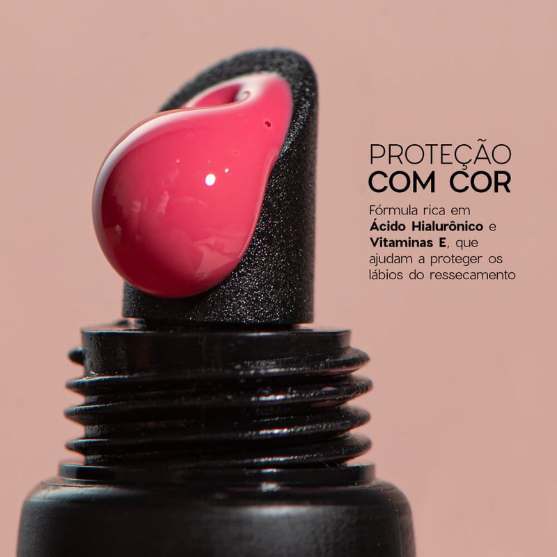 lip oil proteção com cor