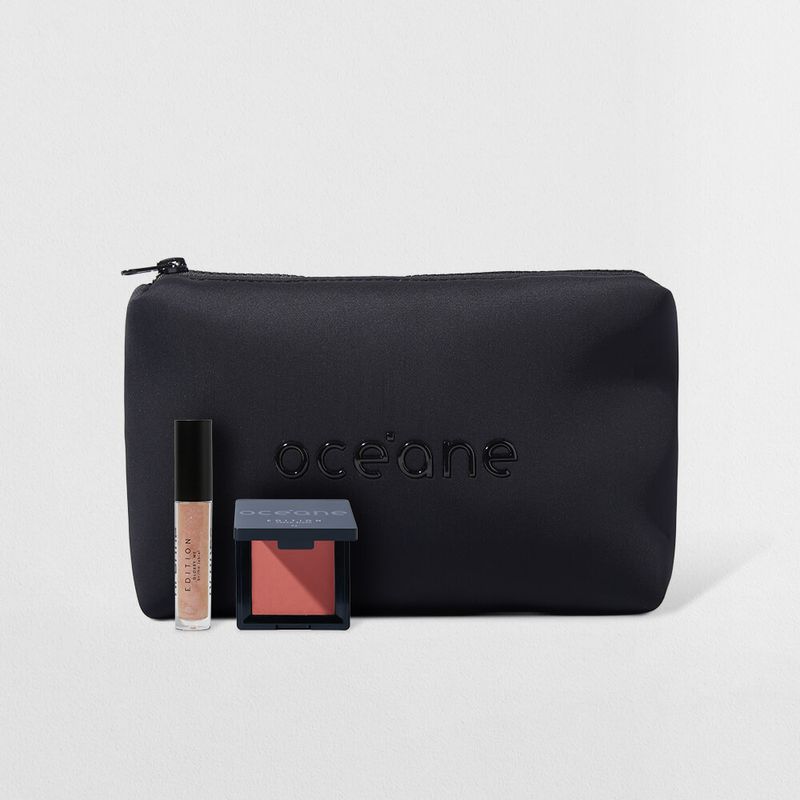 K1189_kit_necessaire_preto_blush_cremoso_caramelo_brilho_labial_transparente_1