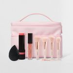 K1260_kit_mini_pinceis_brilho_labial_flat_drop_blush_stick_necessaire_1