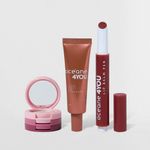 kit-com-trio-de-sombras-rose-sparkle-aberto-blush-liquido-bright-cherry-e-lip-balm-pen-hidratante-aberto-com-a-tampa-do-lado