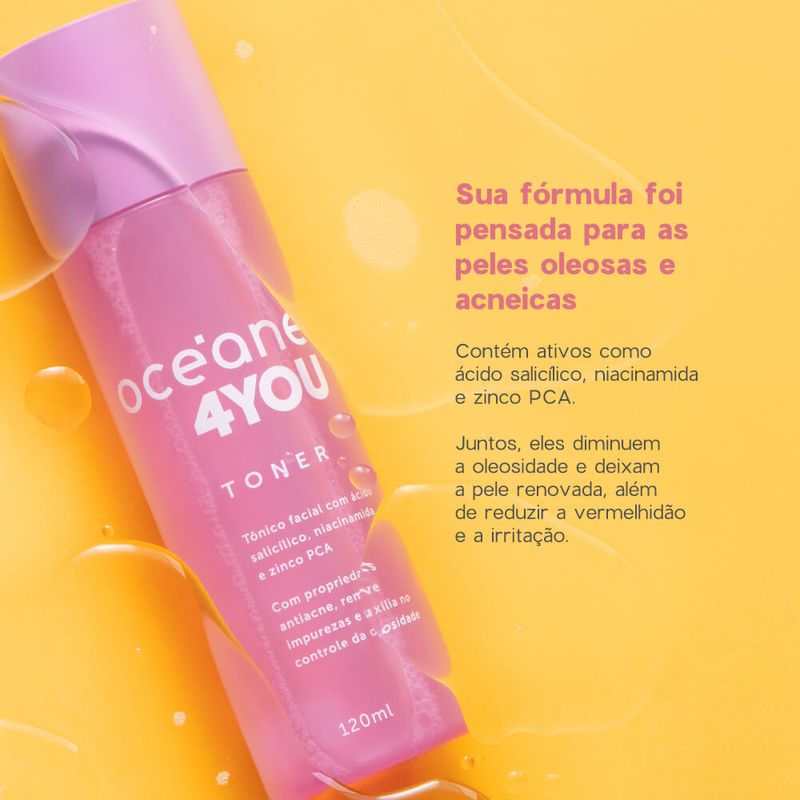 TonicoFacialcomAcidoSalicilico4you120ml