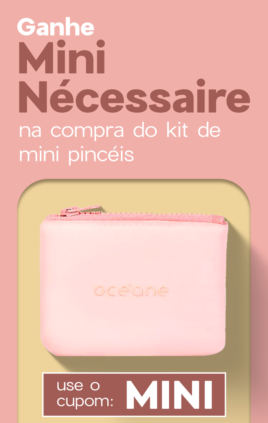 Mini Kit com 5 Pincéis - Mini Brush Kit