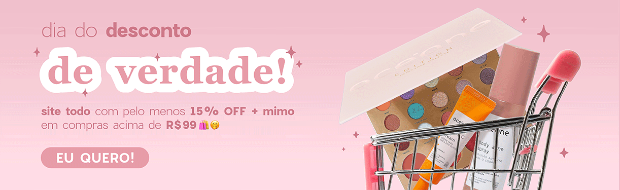 Flash Sale | Site todo com pelo menos 15% OFF + mimo em ompras acima de R$ 99