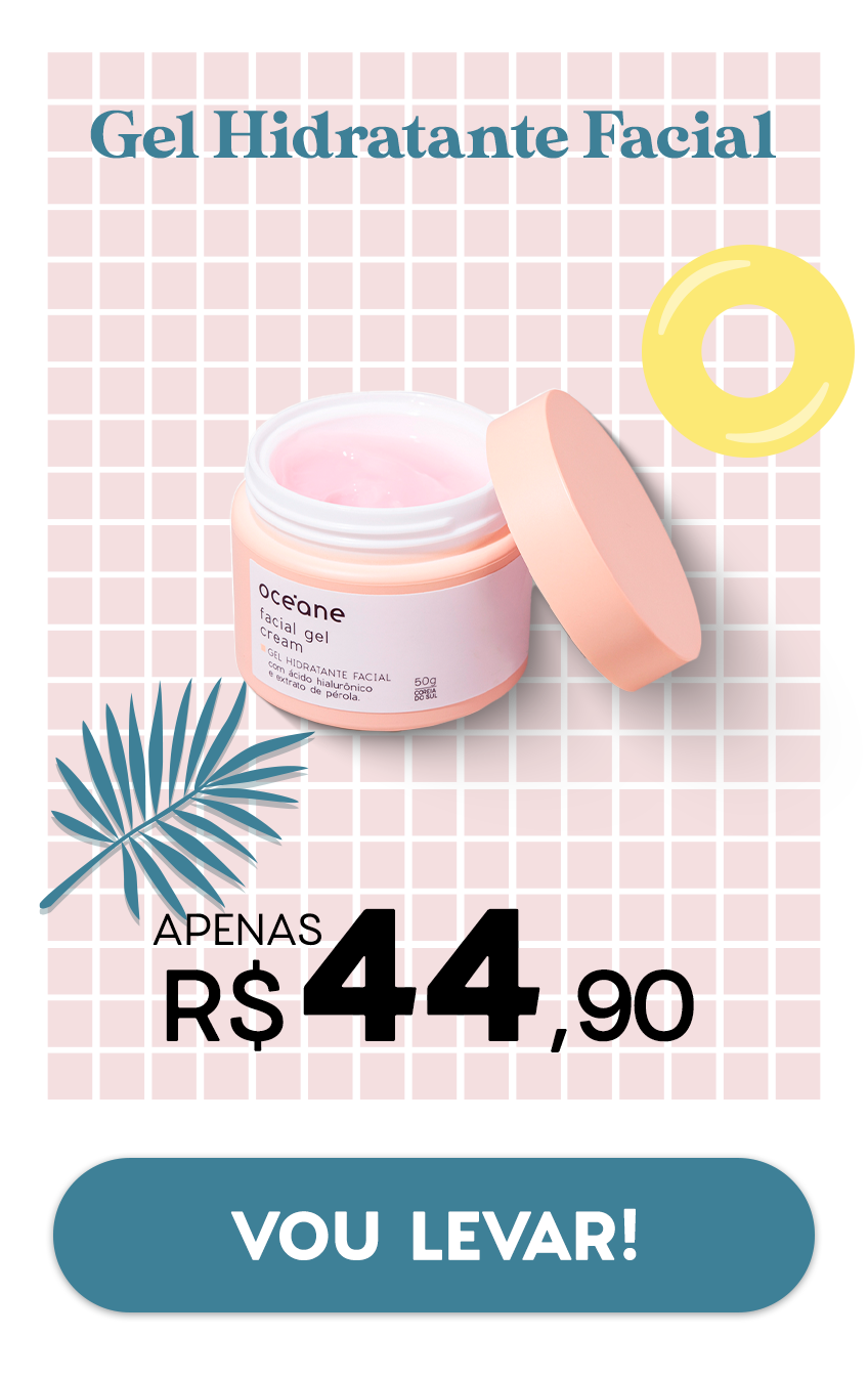 Gel Hidratante Facial com Extrato de Pérola - Facial Gel Cream 50g