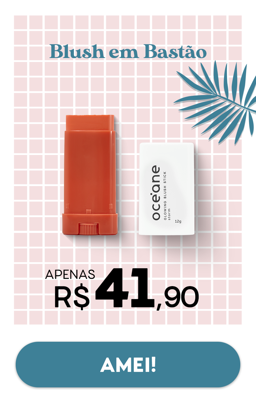 Blush em Bastão Laranja - Glowing Blush Stick Storm Océane Limited 12g