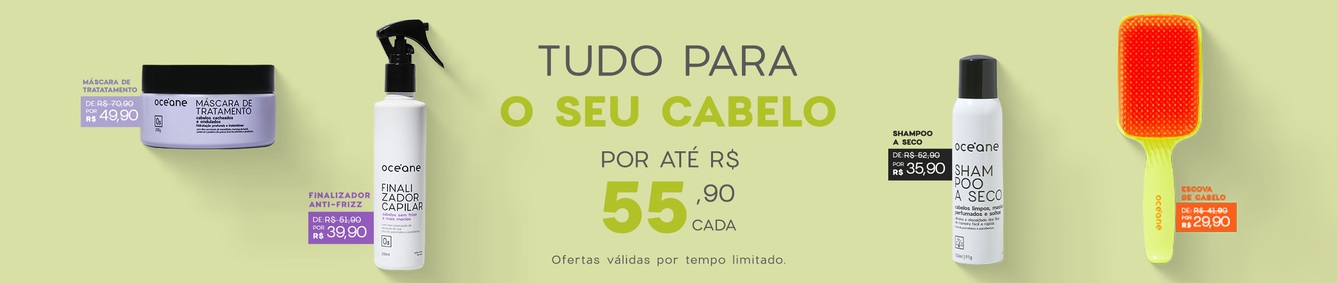 Cabelor por até R$49,90